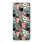 PrintiFy Samsung Galaxy S9 ile Uyumlu Kapak Memphis Desen - 1 Tasarımlı 1mm Fit Şeffaf Silikon Kılıf