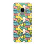 PrintiFy Samsung Galaxy S9 ile Uyumlu Kapak Memphis Desen - 3 Tasarımlı 1mm Fit Şeffaf Silikon Kılıf
