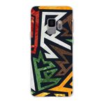 PrintiFy Samsung Galaxy S9 ile Uyumlu Kapak Soyut Grafiti Tasarımlı 1mm Fit Şeffaf Silikon Kılıf