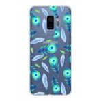 PrintiFy Samsung Galaxy S9 Plus ile Uyumlu 1mm Slim Fit Nazar Boncuğu 3 Baskılı Şeffaf Kılıf