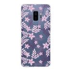 PrintiFy Samsung Galaxy S9 Plus ile Uyumlu Kapak Floral Pudra Tasarımlı 1mm Fit Şeffaf Silikon Kılıf