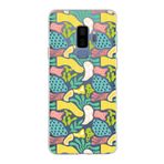 PrintiFy Samsung Galaxy S9 Plus ile Uyumlu Kapak Memphis Desen - 3 Tasarımlı 1mm Fit Şeffaf Silikon Kılıf