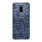 PrintiFy Samsung Galaxy S9 Plus ile Uyumlu Kapak Nostalji Desen - B Tasarımlı 1mm Fit Şeffaf Silikon Kılıf