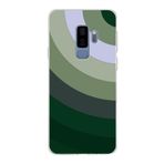 PrintiFy Samsung Galaxy S9 Plus ile Uyumlu Kapak Renk Cümbüşü C Haki Tasarımlı 1mm Fit Şeffaf Silikon Kılıf