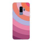 PrintiFy Samsung Galaxy S9 Plus ile Uyumlu Kapak Renk Cümbüşü F Pembe Tasarımlı 1mm Fit Şeffaf Silikon Kılıf