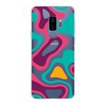 PrintiFy Samsung Galaxy S9 Plus ile Uyumlu Kapak Renkli Desen A Kırmızı Tasarımlı 1mm Fit Şeffaf Silikon Kılıf