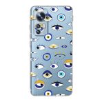 PrintiFy Xiaomi Mi 12 Pro ile Uyumlu 1mm Slim Fit Nazar Boncuğu 2 Baskılı Şeffaf Kılıf