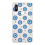 PrintiFy Xiaomi Mi 8 SE ile Uyumlu 1mm Slim Fit Nazar Boncuğu 1 Baskılı Şeffaf Kılıf