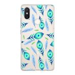 PrintiFy Xiaomi Mi 8 SE ile Uyumlu 1mm Slim Fit Nazar Boncuğu 3 Baskılı Şeffaf Kılıf