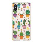 PrintiFy Xiaomi Mi 8 SE ile Uyumlu 1mm Slim Fit Water Color 4 Baskılı Şeffaf Kılıf