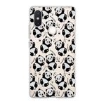 PrintiFy Xiaomi Mi 8 SE ile Uyumlu Kapak Panda Tasarımlı 1mm Fit Şeffaf Silikon Kılıf
