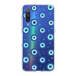 PrintiFy Xiaomi Mi 9 ile Uyumlu 1mm Slim Fit Nazar Boncuğu 1 Baskılı Şeffaf Kılıf