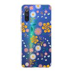 PrintiFy Xiaomi Mi 9 SE ile Uyumlu Kapak Çiçek Tasarımlı 1mm Fit Şeffaf Silikon Kılıf