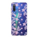PrintiFy Xiaomi Mi 9 SE ile Uyumlu Kapak Floral Pudra Tasarımlı 1mm Fit Şeffaf Silikon Kılıf