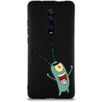Printify Xiaomi Mi 9T Soft Premier Kapak Plankton Tasarımlı Silikon Cep Telefonu Kılıfı