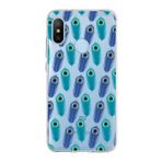 PrintiFy Xiaomi Mi A2 ile Uyumlu 1mm Slim Fit Nazar Boncuğu 4 Baskılı Şeffaf Kılıf