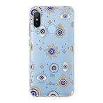 PrintiFy Xiaomi Mi A2 Lite ile Uyumlu Nazar Boncuğu 5 Baskılı Kamera Korumalı Şeffaf Silikon Kılıf