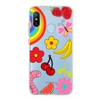PrintiFy Xiaomi Mi A2 Lite ile Uyumlu Water Color 5 Kamera Korumalı Şeffaf Kılıf