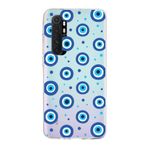 PrintiFy Xiaomi Mi Note 10 Lite ile Uyumlu 1mm Slim Fit Nazar Boncuğu 1 Baskılı Şeffaf Kılıf