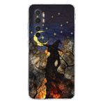 PrintiFy Xiaomi Mi Note 10 Lite ile Uyumlu Vitray Cadı Saati Tasarımlı Şeffaf Silikon Kılıf