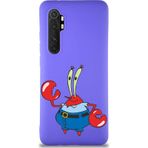 Printify Xiaomi Mi Note 10 Lite Soft Premier Kapak Bay Yengeç Tasarımlı Silikon Cep Telefonu Kılıfı