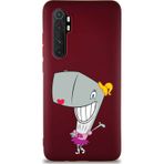 Printify Xiaomi Mi Note 10 Lite Soft Premier Kapak Pearl Yengeç Tasarımlı Silikon Cep Telefonu Kılıfı