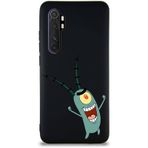 Printify Xiaomi Mi Note 10 Lite Soft Premier Kapak Plankton Tasarımlı Silikon Cep Telefonu Kılıfı
