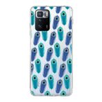 PrintiFy Xiaomi Poco X3 GT ile Uyumlu 1mm Slim Fit Nazar Boncuğu 4 Baskılı Şeffaf Kılıf