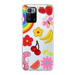 PrintiFy Xiaomi Poco X3 GT ile Uyumlu 1mm Slim Fit Water Color 5 Baskılı Şeffaf Kılıf