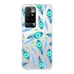 PrintiFy Xiaomi Redmi 10 ile Uyumlu 1mm Slim Fit Nazar Boncuğu 3 Baskılı Şeffaf Kılıf