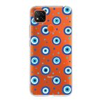 PrintiFy Xiaomi Redmi 10A ile Uyumlu 1mm Slim Fit Nazar Boncuğu 1 Baskılı Şeffaf Kılıf