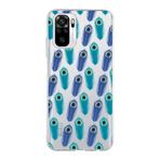 PrintiFy Xiaomi Redmi Note 10s ile Uyumlu 1mm Slim Fit Nazar Boncuğu 4 Baskılı Şeffaf Kılıf