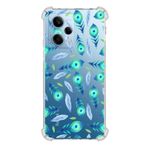 PrintiFy Xiaomi Redmi Note 12 Pro 5G Nazar Boncuğu 3 Baskılı Şeffaf Köşe Korumalı Antişok Kılıf