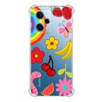 PrintiFy Xiaomi Redmi Note 12 Pro 5G Water Color 5 Baskılı Şeffaf Köşe Korumalı Antişok Kılıf