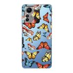 PrintiFy Xiaomi Redmi Note 12S ile Uyumlu Water Color 2 Kamera Korumalı Şeffaf Kılıf