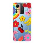 PrintiFy Xiaomi Redmi Note 12S ile Uyumlu Water Color 5 Kamera Korumalı Şeffaf Kılıf