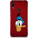 Printify Xiaomi Redmi Note 7 Pro Soft Premier Kapak Donald Duck-a Tasarımlı Silikon Cep Telefonu Kılıfı