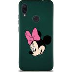 Printify Xiaomi Redmi Note 7 Pro Soft Premier Kapak Minnie Mouse-B Tasarımlı Silikon Cep Telefonu Kılıfı