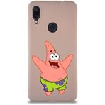 Printify Xiaomi Redmi Note 7 Pro Soft Premier Kapak Patrick Yıldız Tasarımlı Silikon Cep Telefonu Kılıfı