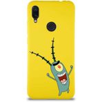 Printify Xiaomi Redmi Note 7 Soft Premier Kapak Plankton Tasarımlı Silikon Cep Telefonu Kılıfı