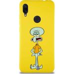 Printify Xiaomi Redmi Note 7 Soft Premier Kapak Squidward Dokunaç Tasarımlı Silikon Cep Telefonu Kılıfı