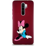 Printify Xiaomi Redmi Note 8 Pro Soft Premier Kapak Minnie Mouse-E Tasarımlı Silikon Cep Telefonu Kılıfı