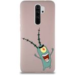 PrintiFy Xiaomi Redmi Note 8 Pro Soft Premier Kapak Plankton Tasarımlı Silikon Cep Telefonu Kılıfı