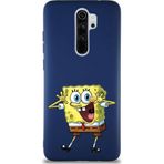 PrintiFy Xiaomi Redmi Note 8 Pro Soft Premier Kapak Sünger Bob Tasarımlı Silikon Cep Telefonu Kılıfı