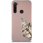 Printify Xiaomi Redmi Note 8 Soft Premier Kapak Catface Tasarımlı Silikon Cep Telefonu Kılıfı