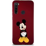 Printify Xiaomi Redmi Note 8 Soft Premier Kapak Mickey Mouse-A Tasarımlı Silikon Cep Telefonu Kılıfı