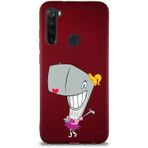 Printify Xiaomi Redmi Note 8 Soft Premier Kapak Pearl Yengeç Tasarımlı Silikon Cep Telefonu Kılıfı