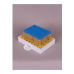 Printology Mutfak Süngerliği Süzgeçli Süngerlik Su Tahliyeli Süngerlik Sarı 3D Baskı 12x9 CM
