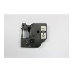Printpen Dymo D1 45010 12 mm 7 m Şeffaf Etikete Siyah Etiket