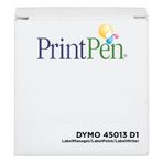 Printpen Dymo D1 45013 12x7 mt Beyaz Siyah Yedek Şerit
